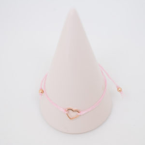 Kordelarmband rosé